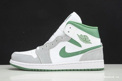 Green Mid 1 Jordan Grey SE Air 0805